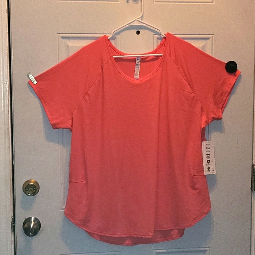 RBX active wear t-shirt Pink Size 2x  NWT